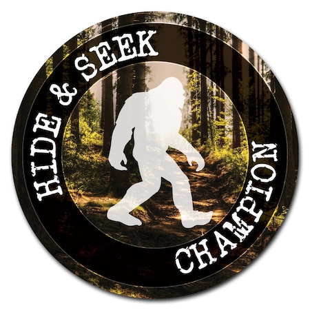 Signmission Hide N Seek Champion Circle Corrugated Plastic Sign C-8-CIR-Hide n Seek champion